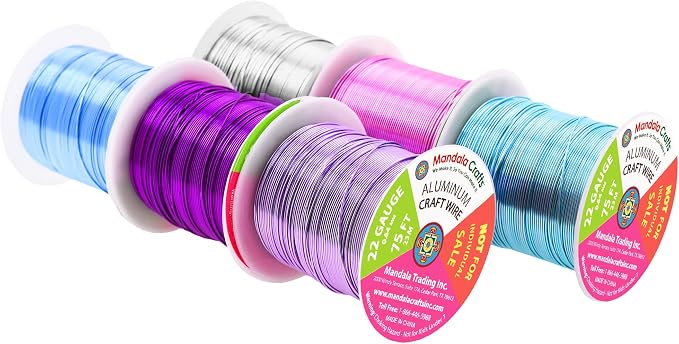 Mandala Crafts 22 Gauge Anodized Aluminum Craft Wire - Image 2