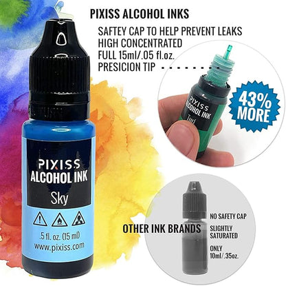 Pixiss Brown Alcohol Ink Set - Image 8