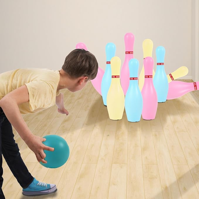 Light Up Bowling Set, Glow in The Dark Bowling Balls & Pins - Image 7