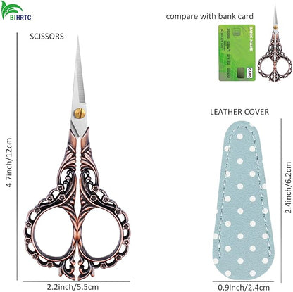 BIHRTC 4.5Inch Small Sewing Scissors Cross Crochet Scissor - Image 4