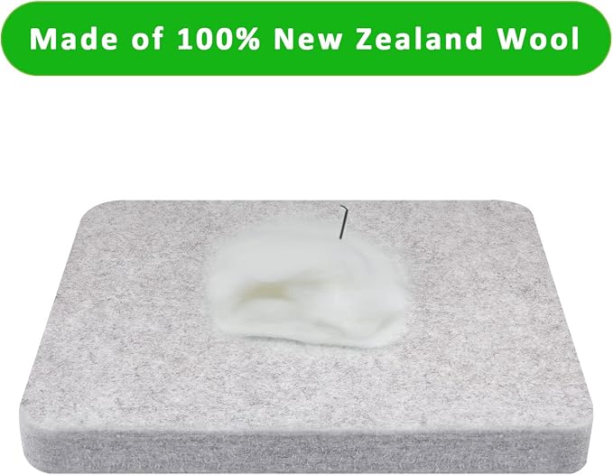FCENDS Needle Felting Pad, 100% Natural Wool, Thick and Firm Felt Base - Image 2