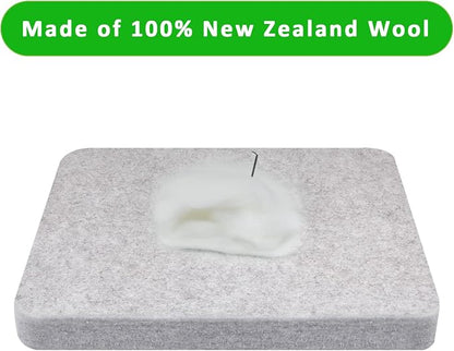 FCENDS Needle Felting Pad, 100% Natural Wool, Thick and Firm Felt Base - Image 2