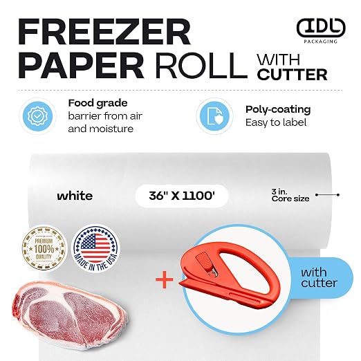 White Freezer Paper 36" x 13200" - Image 2