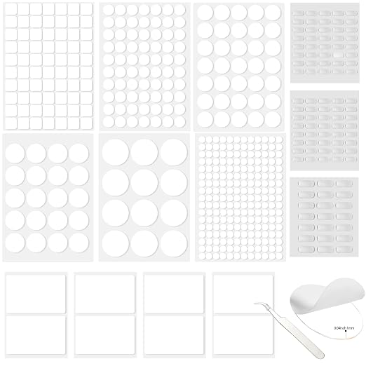 520PCS Double Sided Tape Removable Strong Adhesive Dots Heavy Duty Sticky Pads by Unknown