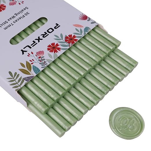 30 Pieces 7mm Sealing Wax Sticks by PORXFLY