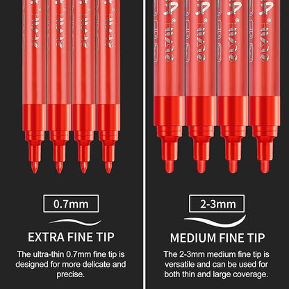 SFAIH Acrylic Red Paint Pens - Image 2