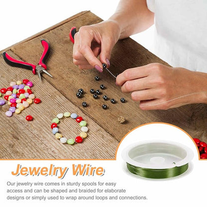 HARFINGTON 10ft Jewelry Wire, 22 Gauge Brass Craft Soft Metal Tarnish Resistant - Image 4