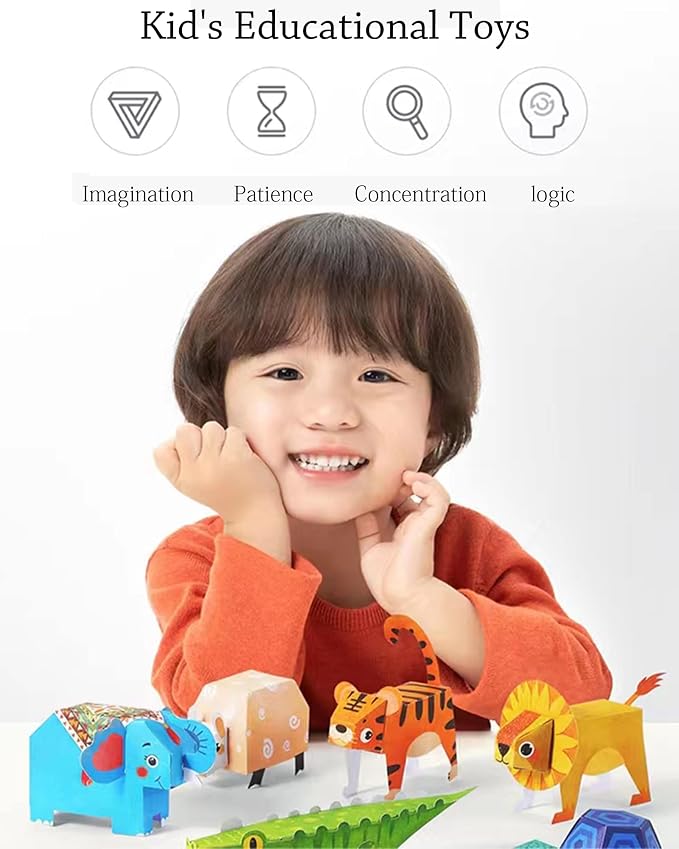 MIREONETRY Origami Paper for Kids Ages 6+, 16 Style 3D Car Origami Paper Kit - Image 3