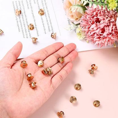 40 Pieces Locking Pin Back Golden Locking Pin Keepers Metal Pins Backs Lockings - Image 4