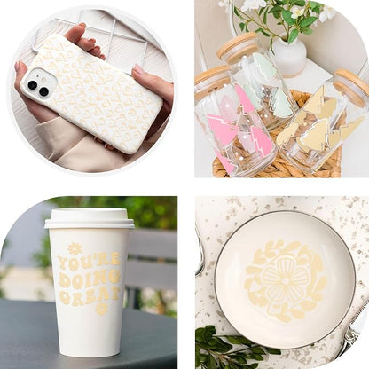 TECKWRAP Matte Vinyl Smart Adhesive Vinyl Permanent, 13in x 5ft, Vinyl - Image 5