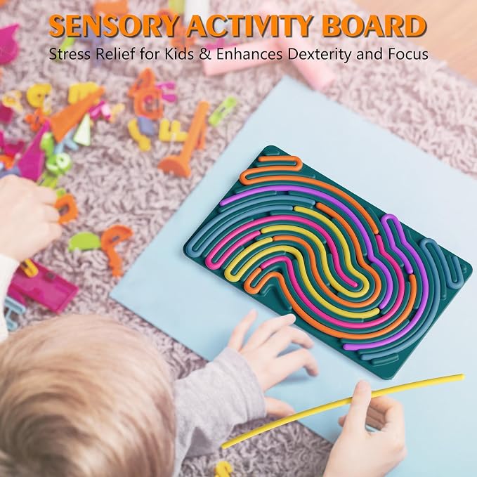 Sensory Fidget Toys for Kids Toddler Boys, Sensory Activity Board for Stress - Image 3