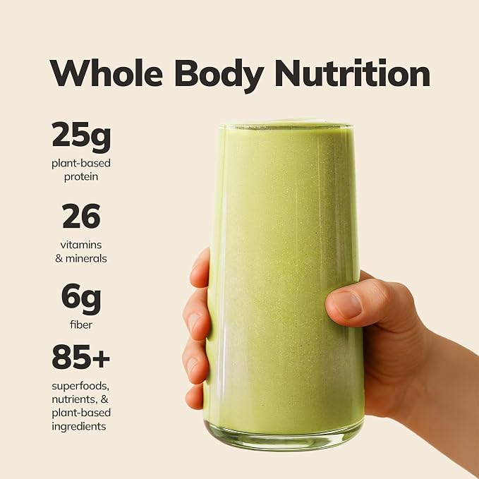 Ka’Chava Whole Body Meal Shake Matcha 2 lb – Vegan Protein Powder - Image 2