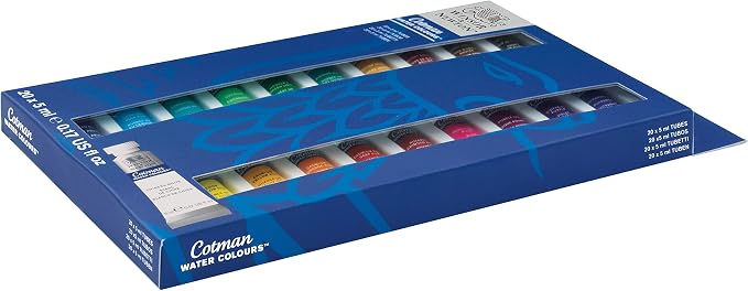 Winsor & Newton Cotman Watercolor Paint Set, 20 Colors, 5ml Tubes - Image 3