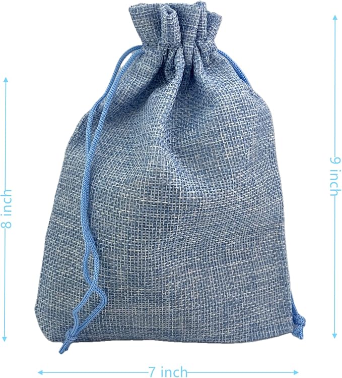Palmhomee Pack of 25 Burlap Gift Bags - Image 2