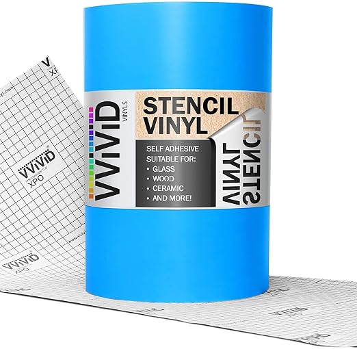 VViViD Blue Stencil Vinyl Masking Film by VVIVIDVINYLS