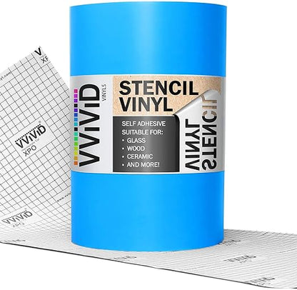 VViViD Blue Stencil Vinyl Masking Film by VVIVIDVINYLS