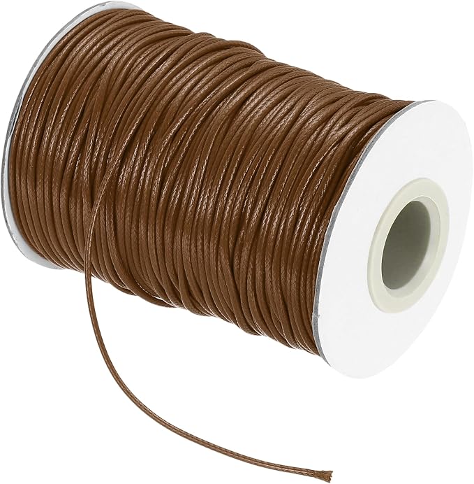 MECCANIXITY Waxed Cord 1.5mm Waxed Thread 87 Yard Wax String Leather Cord by MECCANIXITY