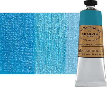 Charvin Extra Fine Oil Paint, Intense Turquoise 60 ml by Unknown