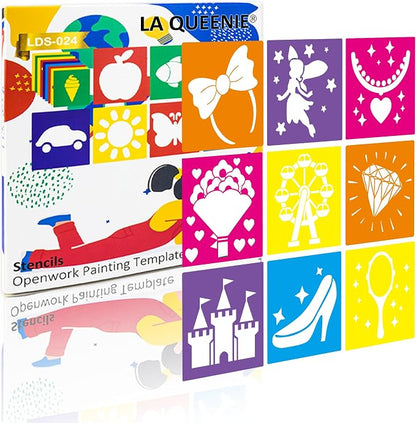 24 Pieces Stencils for Kids, Large Drawing Stencils Chalk Template, 8 Inches - Image 6