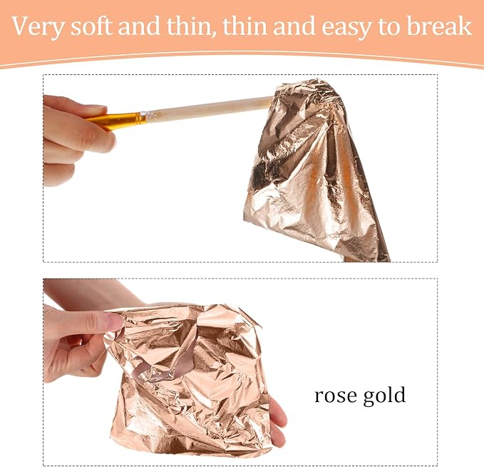 Cunhill 200 Pcs Gold Leaf Sheets - Image 5