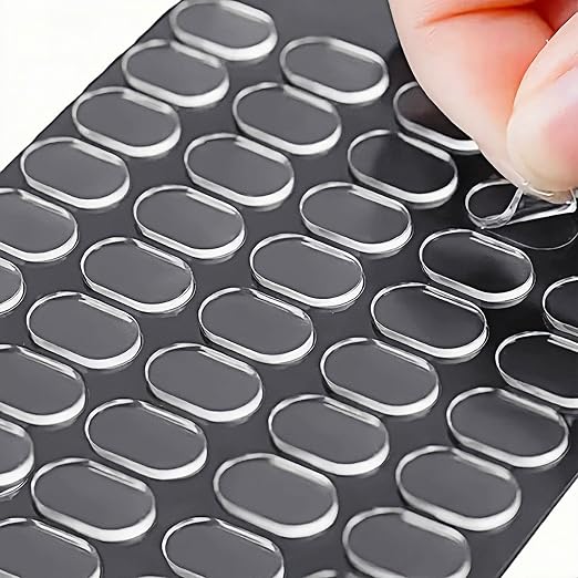 500 Pcs Clear Gel Glue Dots, Double Sided Removable Adhesive Dots, Sticky Tack by YVYAVGE