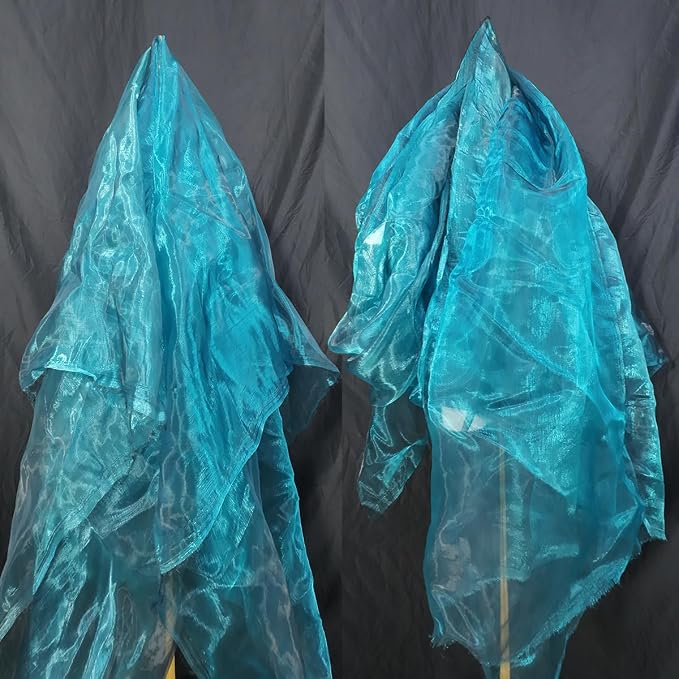 Two-Tone Iridescent Holographic Organza Fabric by Unknown