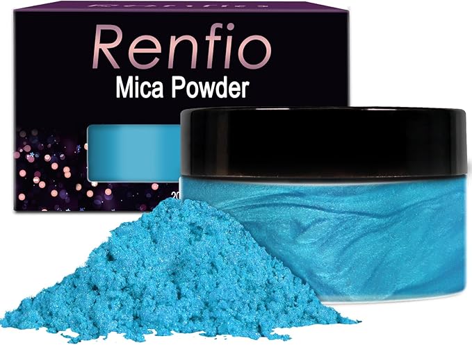 Renfio 100g Mica Powder Pigment, Metallic Natural Dye Mineral Pearl Shimmer by Renfio