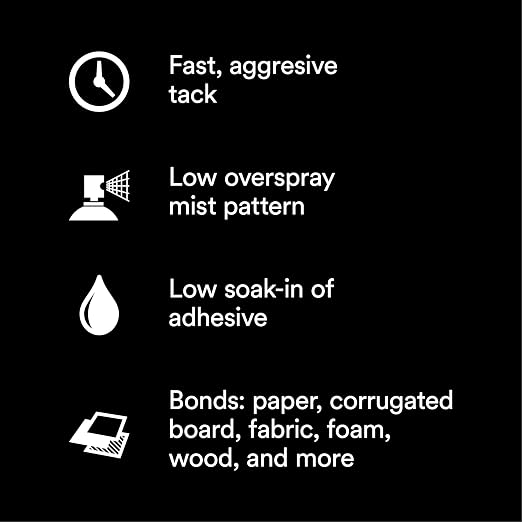 3M Super 77 Multipurpose Permanent Spray Adhesive Glue, Low VOC, Net Wt 18 oz - Image 7