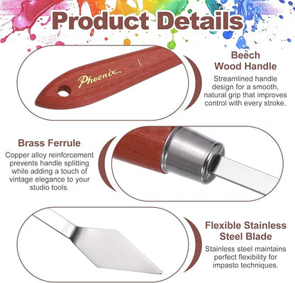 MECCANIXITY Pack of 1 Palette Knife No.1, 6.9" Long Palette Knives - Image 3