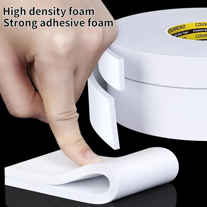 Single-Sided Adhesive Foam Tape 2inX9.84FT Single-Sided Sealing Strip Foam Pad - Image 5