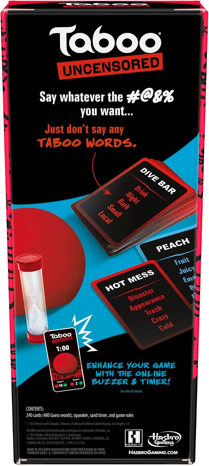Hasbro Gaming Taboo Uncensored Board Game - Image 2
