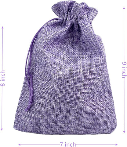 Palmhomee Pack of 25 Burlap Gift Bags - Image 2