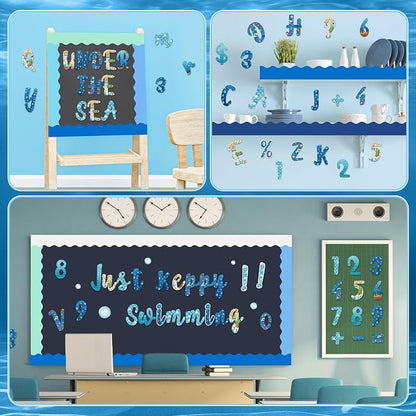 221 Pcs Bulletin Board Letters Round Alphabet Number Punctuation Symbol Combo - Image 6