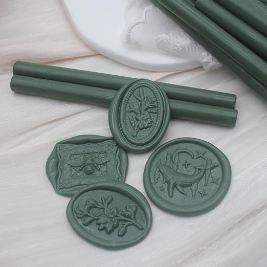52pcs Olive Green Wax Sealing Sticks, Andotopee Glue Gun Wax Seal Sticks - Image 2
