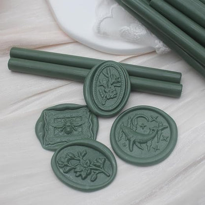 52pcs Olive Green Wax Sealing Sticks, Andotopee Glue Gun Wax Seal Sticks - Image 2