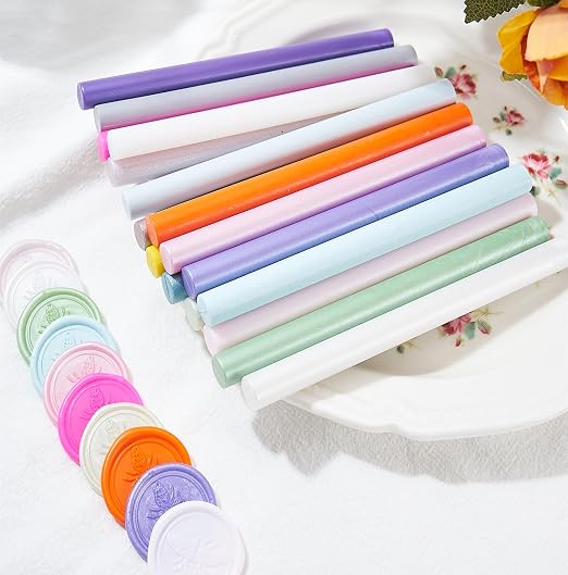 Baby Blue Wax Seal Sticks, ONWINPOR 20pcs Glue Gun Wax Sealing Sticks - Image 7