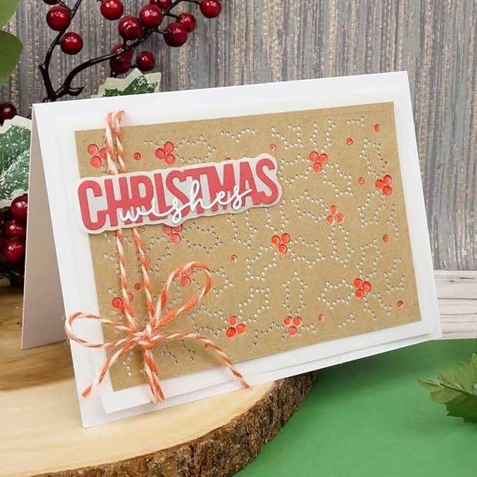 Metal Cutting Dies DIY Merry Christams Embossing Stencil Template Scrapbooking - Image 3
