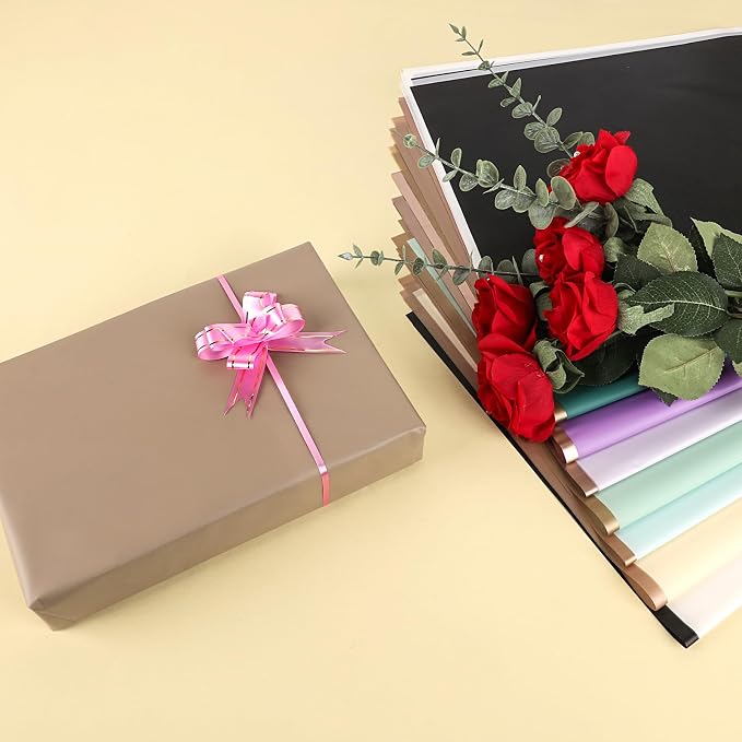 FUHITIM 20 Sheets Flower Wrapping Paper - Image 6