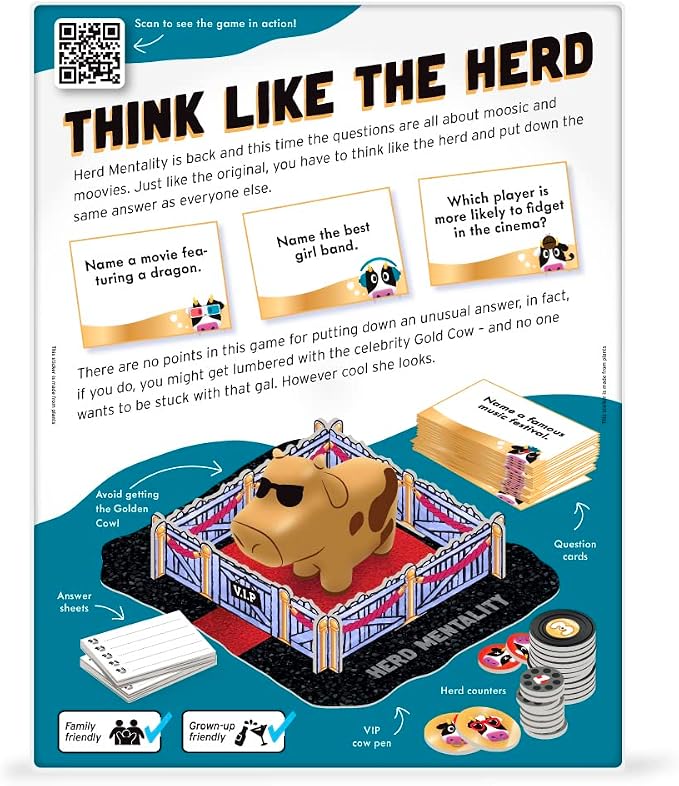 Big Potato Herd Mentality Moovies & Moosic Board Game | Fun - Image 7