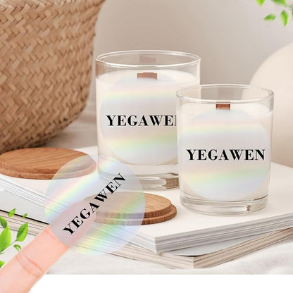 3" Round Transparent Clear Thermal Label Stickers, Holographic Clear - Image 5