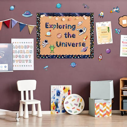 221 Pcs Bulletin Board Letters Round Alphabet Number Punctuation Symbol Combo - Image 5
