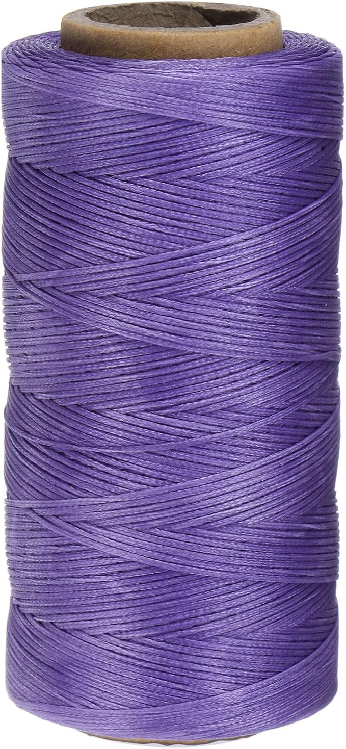 uxcell 150D 0.8mm Flat Waxed Thread 284 Yards Polyester Leather Sewing Waxed by uxcell