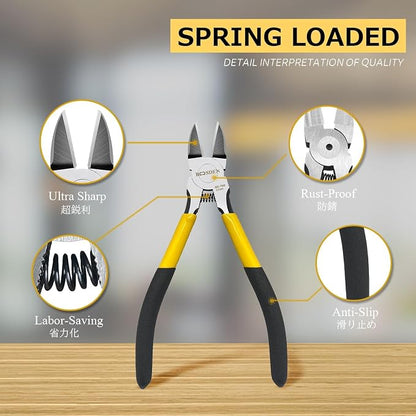 BOOSDEN Wire Cutter, 6.5 inch Side Cutters, Spring Loaded Wire Cutters - Image 3