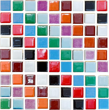 50 Pieces Mix Color Mosaic Tiles by SMANTA