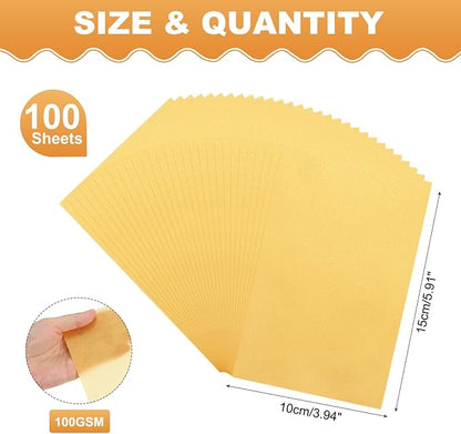 MECCANIXITY 100 Sheet Colored Vellum Paper 4" x 6", 100gsm Translucent - Image 2