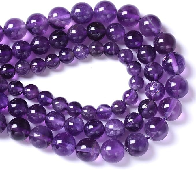 36pcs 10mm AAA Natural Amethyst Beads Crystal Energy Healing Power Stone - Image 3