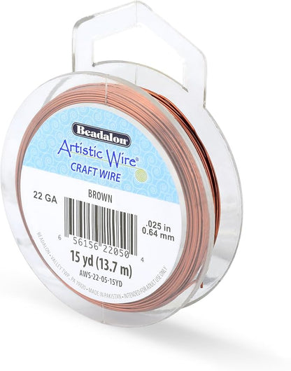 Artistic Wire, 22 Gauge Tarnish Resistant Colored Copper Craft Wire, 15 yd by Unknown
