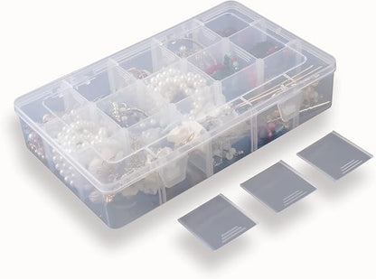 2 Pack Plastic Small Crafts Storage Boxes - Image 6