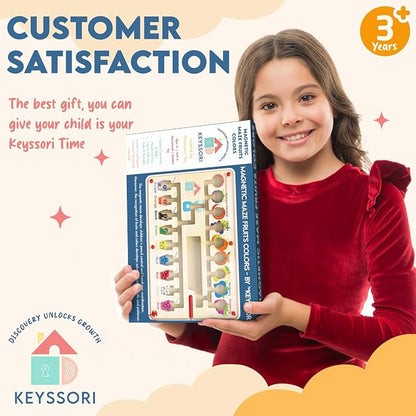 Magnetic Maze Board for Kids Age 3-5, Montessori Educational Wooden for All - Image 6