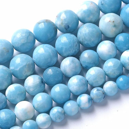 4MM Natural Larimar Blue Gemstone Beads Stone Round Loose Beads - Image 2